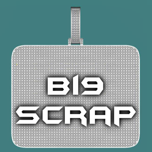 CUSTOM LETTER NECKLACE 3D BIG SQUARE