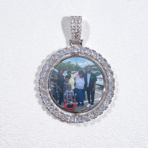 3D Spinning 2-Faced Custom Picture Pendant