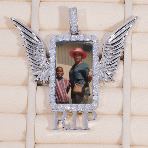 RIP WING 3D CUSTOM PICTURE PENDANT