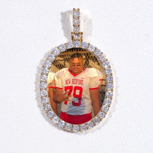 3D Oval Custom Picture Pendant