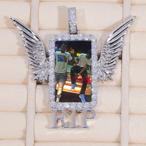 RIP WING 3D CUSTOM PICTURE PENDANT