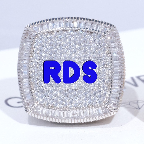 CUSTOM LETTER 3D ICED RING