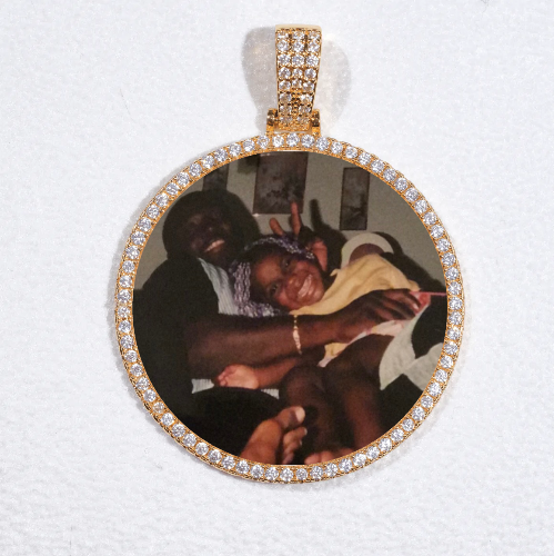 MEDIUM 3D CIRCLE CUSTOM PICTURE PENDANT