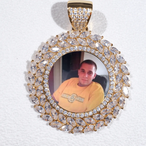Large 3D Wheat Ear Custom Picture Pendant