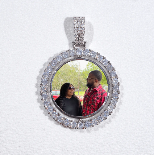 3D Spinning 2-Faced Custom Picture Pendant