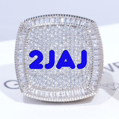 CUSTOM LETTER 3D ICED RING