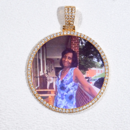 MEDIUM 3D CIRCLE CUSTOM PICTURE PENDANT