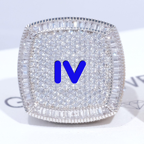 CUSTOM LETTER 3D ICED RING