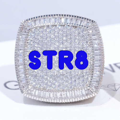 CUSTOM LETTER 3D ICED RING