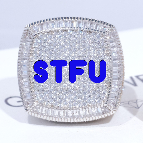 CUSTOM LETTER 3D ICED RING