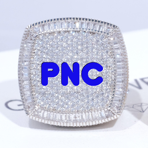 CUSTOM LETTER 3D ICED RING