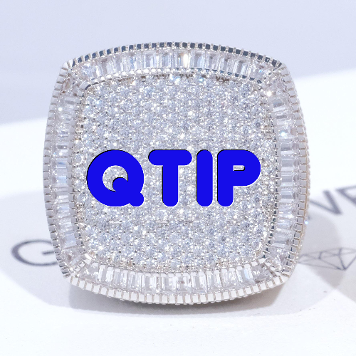 CUSTOM LETTER 3D ICED RING