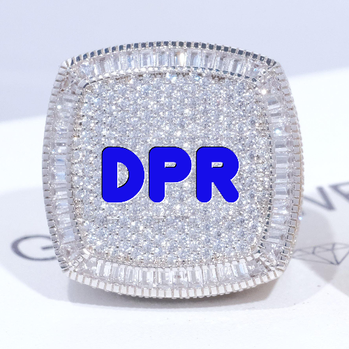 CUSTOM LETTER 3D ICED RING