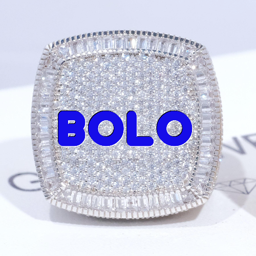 CUSTOM LETTER 3D ICED RING