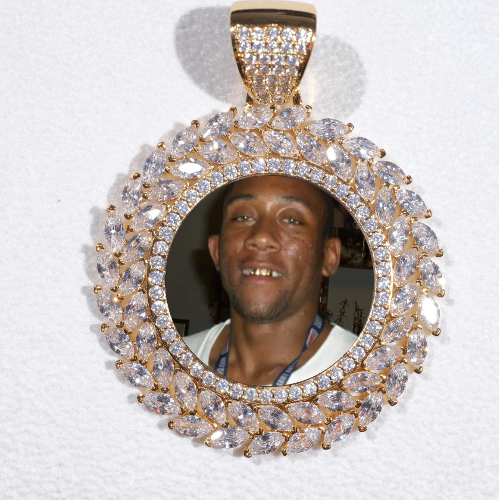 Large 3D Wheat Ear Custom Picture Pendant