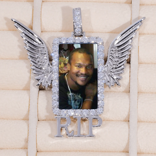RIP WING 3D CUSTOM PICTURE PENDANT