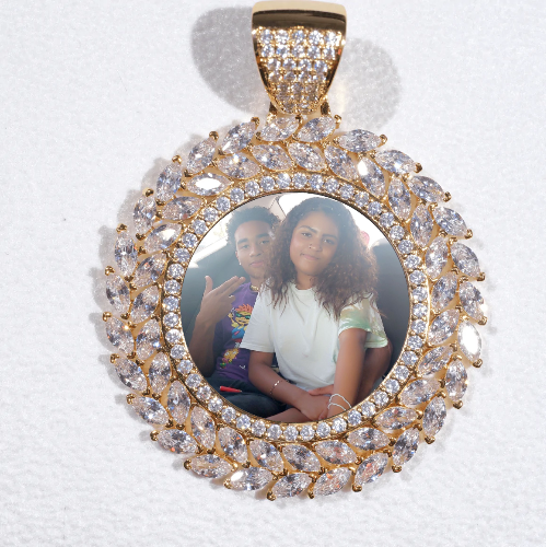 Large 3D Wheat Ear Custom Picture Pendant