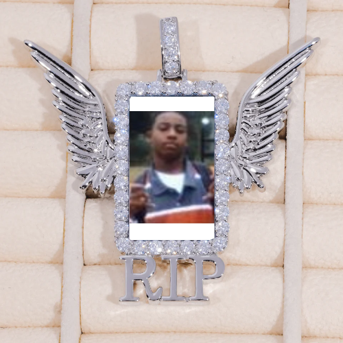 RIP WING 3D CUSTOM PICTURE PENDANT