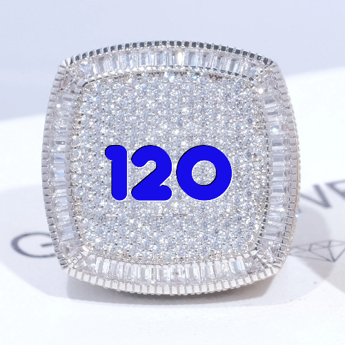 CUSTOM LETTER 3D ICED RING