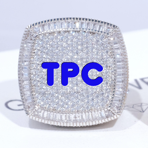 CUSTOM LETTER 3D ICED RING