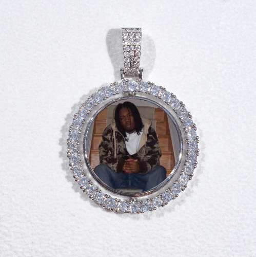 3D Spinning 2-Faced Custom Picture Pendant