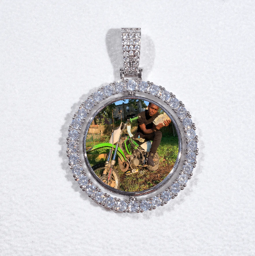 3D Spinning 2-Faced Custom Picture Pendant