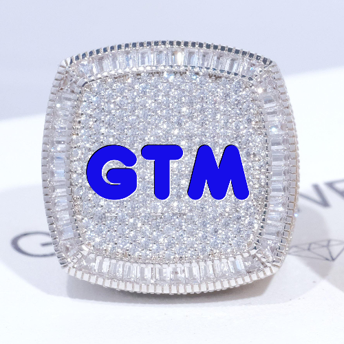 CUSTOM LETTER 3D ICED RING
