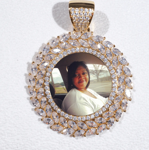 Large 3D Wheat Ear Custom Picture Pendant