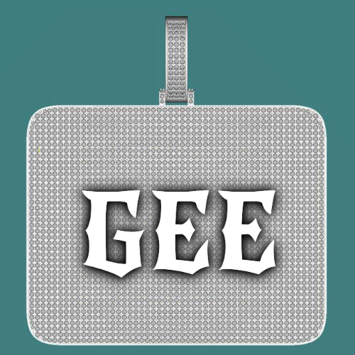 CUSTOM LETTER NECKLACE 3D BIG SQUARE