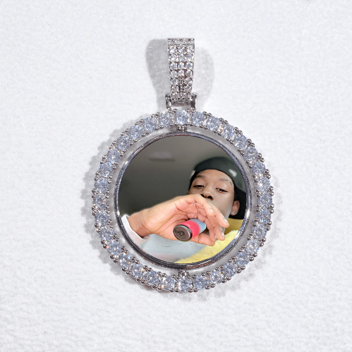 3D Spinning 2-Faced Custom Picture Pendant