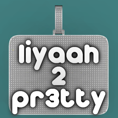 CUSTOM LETTER NECKLACE 3D BIG SQUARE