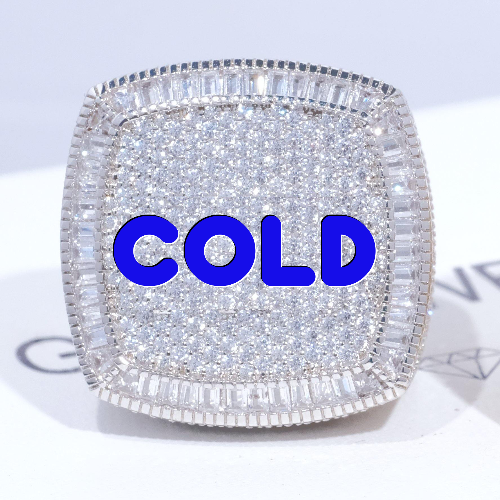 CUSTOM LETTER 3D ICED RING