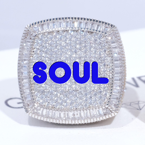 CUSTOM LETTER 3D ICED RING