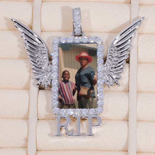 RIP WING 3D CUSTOM PICTURE PENDANT