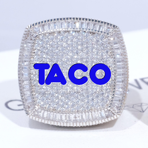 CUSTOM LETTER 3D ICED RING