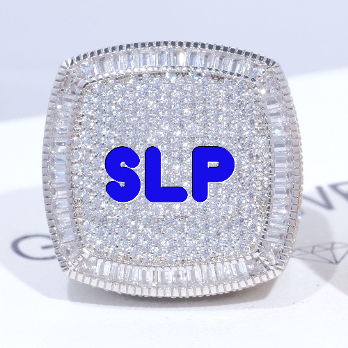 CUSTOM LETTER 3D ICED RING