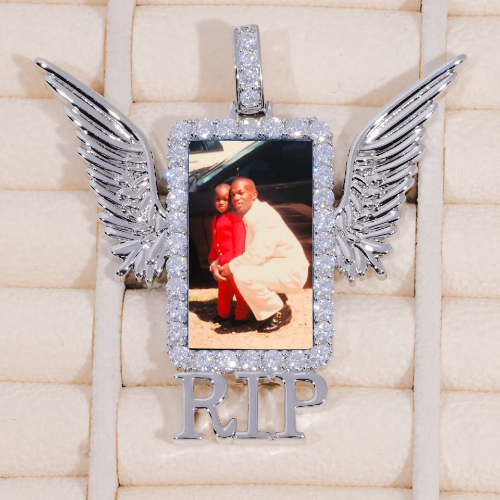 RIP WING 3D CUSTOM PICTURE PENDANT