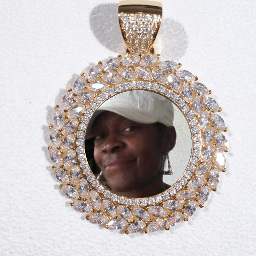 Large 3D Wheat Ear Custom Picture Pendant