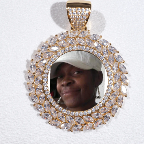 Large 3D Wheat Ear Custom Picture Pendant
