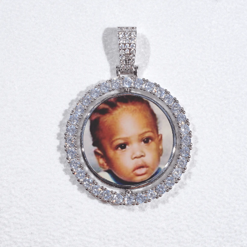 3D Spinning 2-Faced Custom Picture Pendant