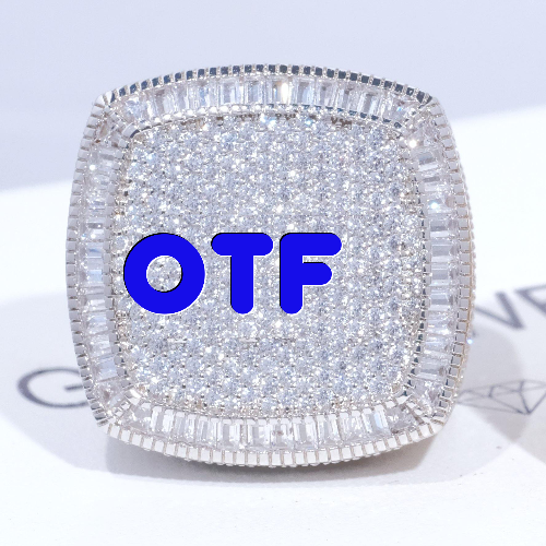 CUSTOM LETTER 3D ICED RING