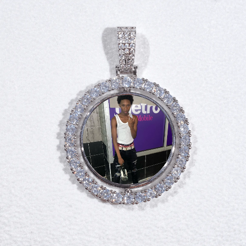 3D Spinning 2-Faced Custom Picture Pendant
