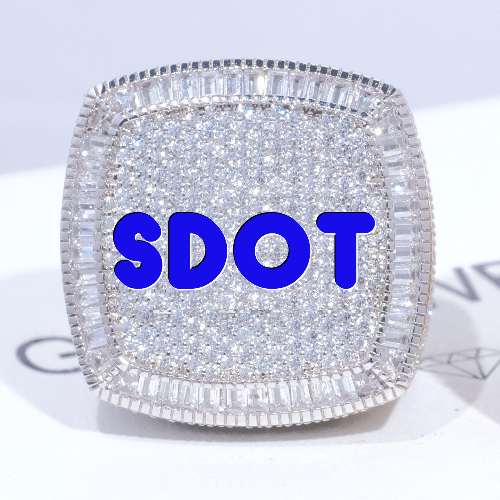 CUSTOM LETTER 3D ICED RING
