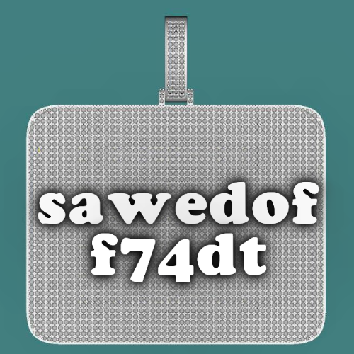 CUSTOM LETTER NECKLACE 3D BIG SQUARE