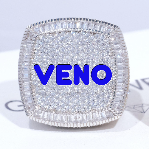 CUSTOM LETTER 3D ICED RING