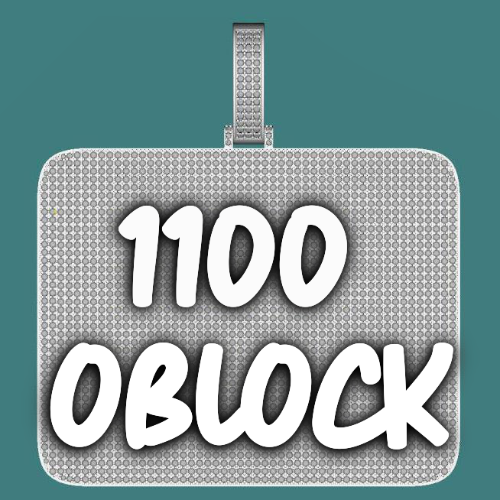 CUSTOM LETTER NECKLACE 3D BIG SQUARE