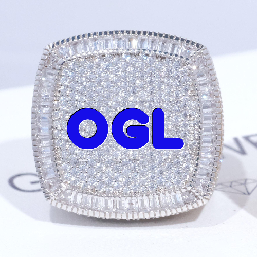 CUSTOM LETTER 3D ICED RING