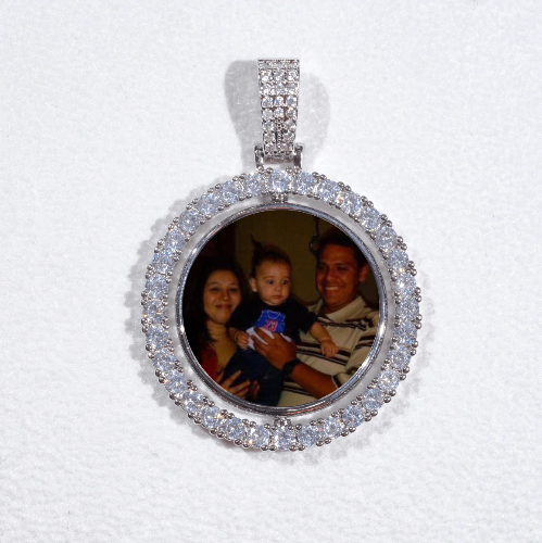 3D Spinning 2-Faced Custom Picture Pendant
