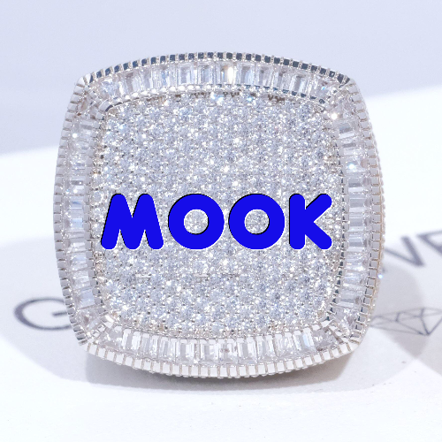 CUSTOM LETTER 3D ICED RING