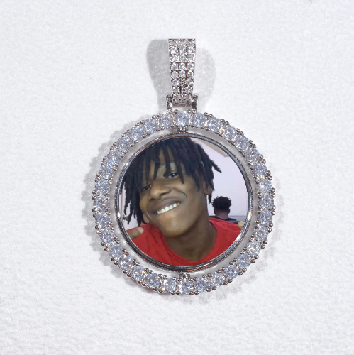 3D Spinning 2-Faced Custom Picture Pendant